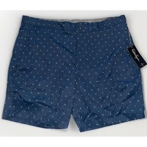 Walter Hagen Shorts Mens 42 Blue 9" Inseam MajorsGolf P11 Print Performance Ye32